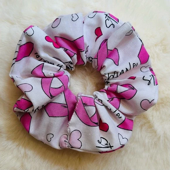 FREE Handmade Scrunchie Breast Cancer Ribbon - Picture 2 of 3